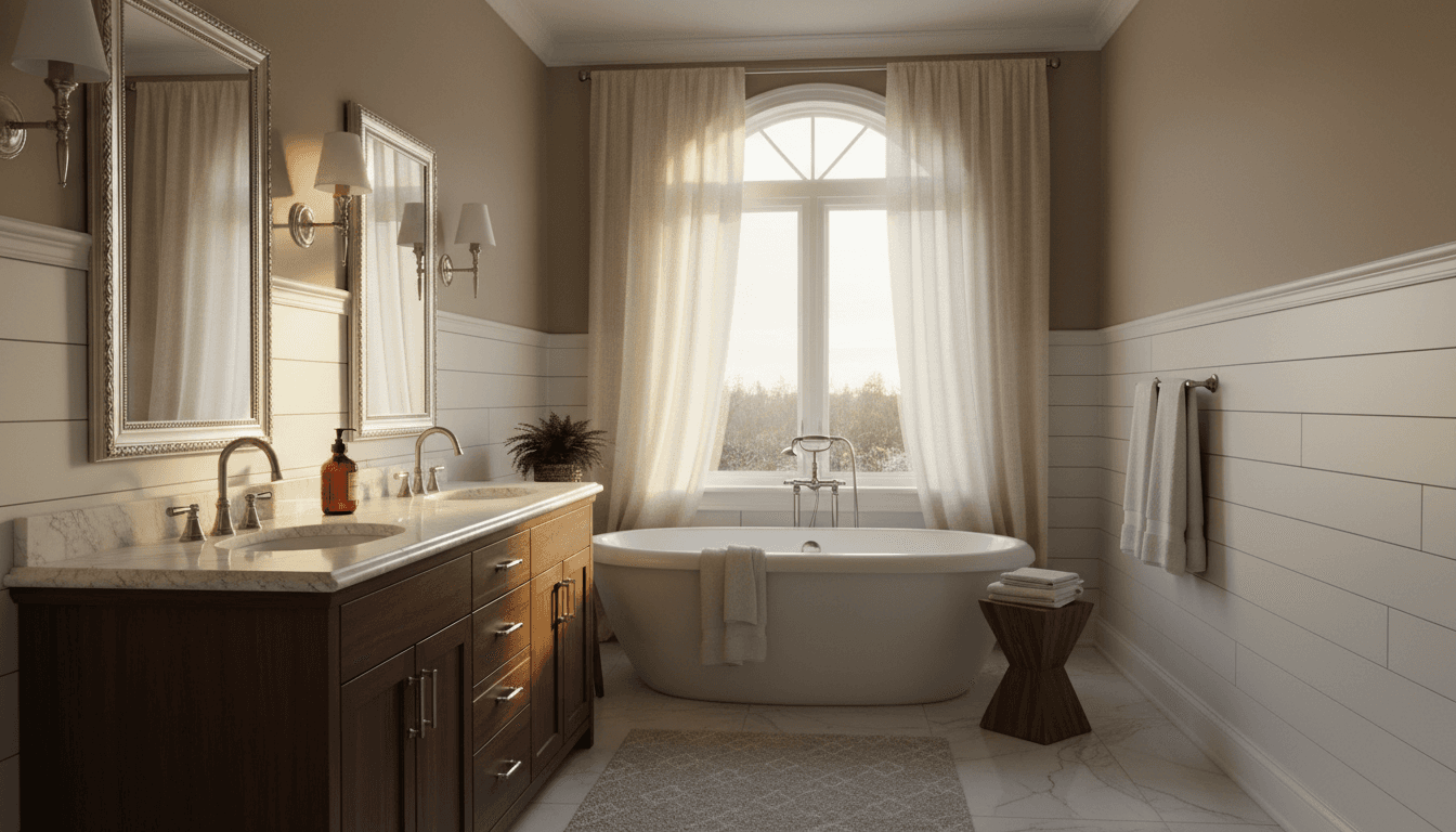 Transitional Bathroom design 2