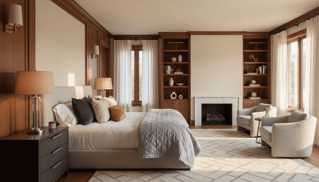 Transitional Bedroom design