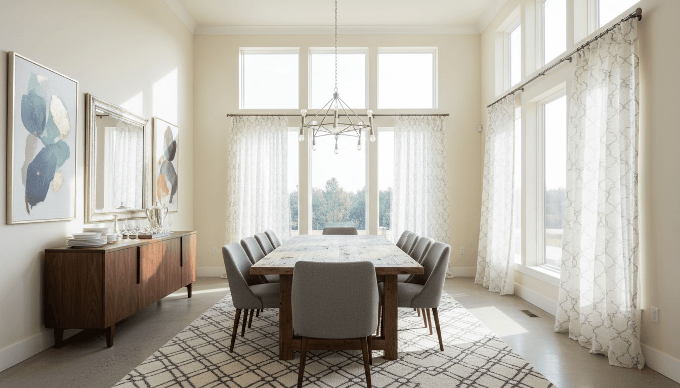 Transitional Dining Room design 1