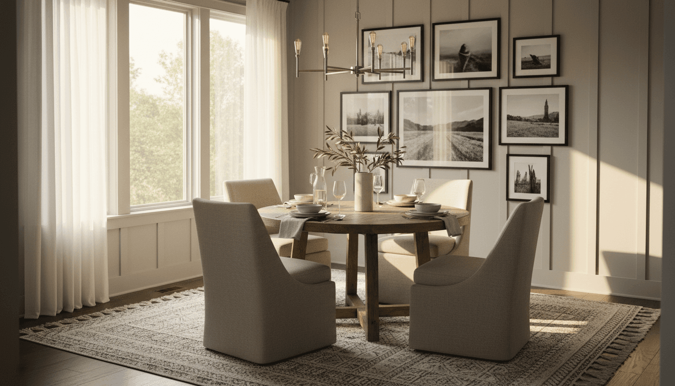 Transitional Dining Room design 2
