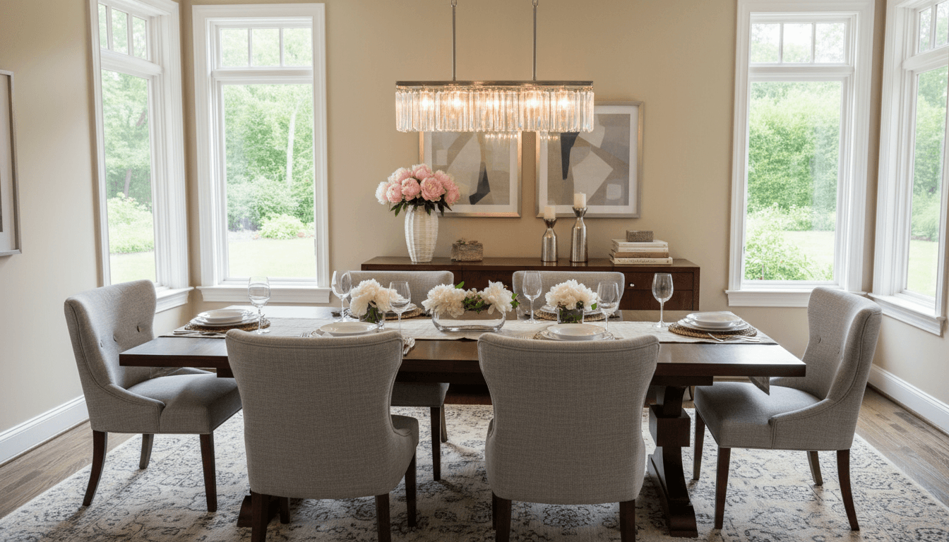 Transitional Dining Room design
