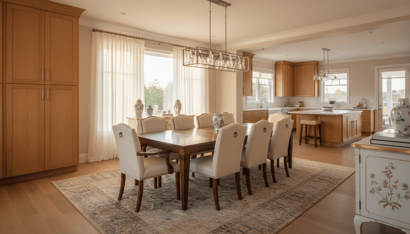 Transitional Dining Room design