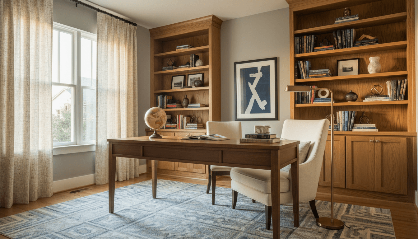 Transitional Home Office design 2