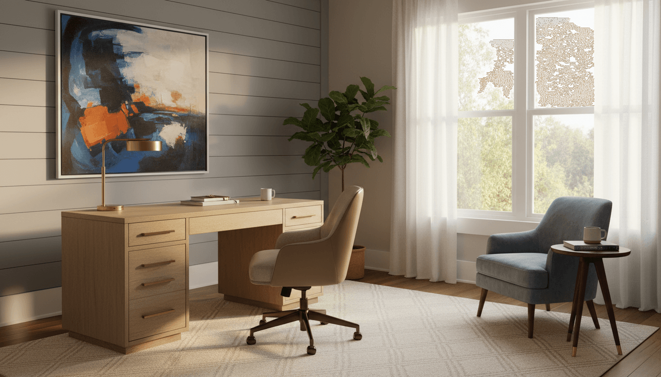 Transitional Home Office design