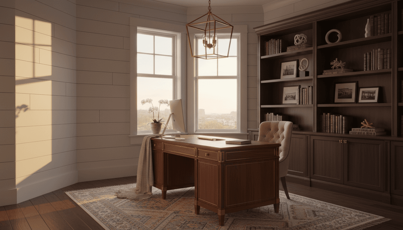 Transitional Home Office design