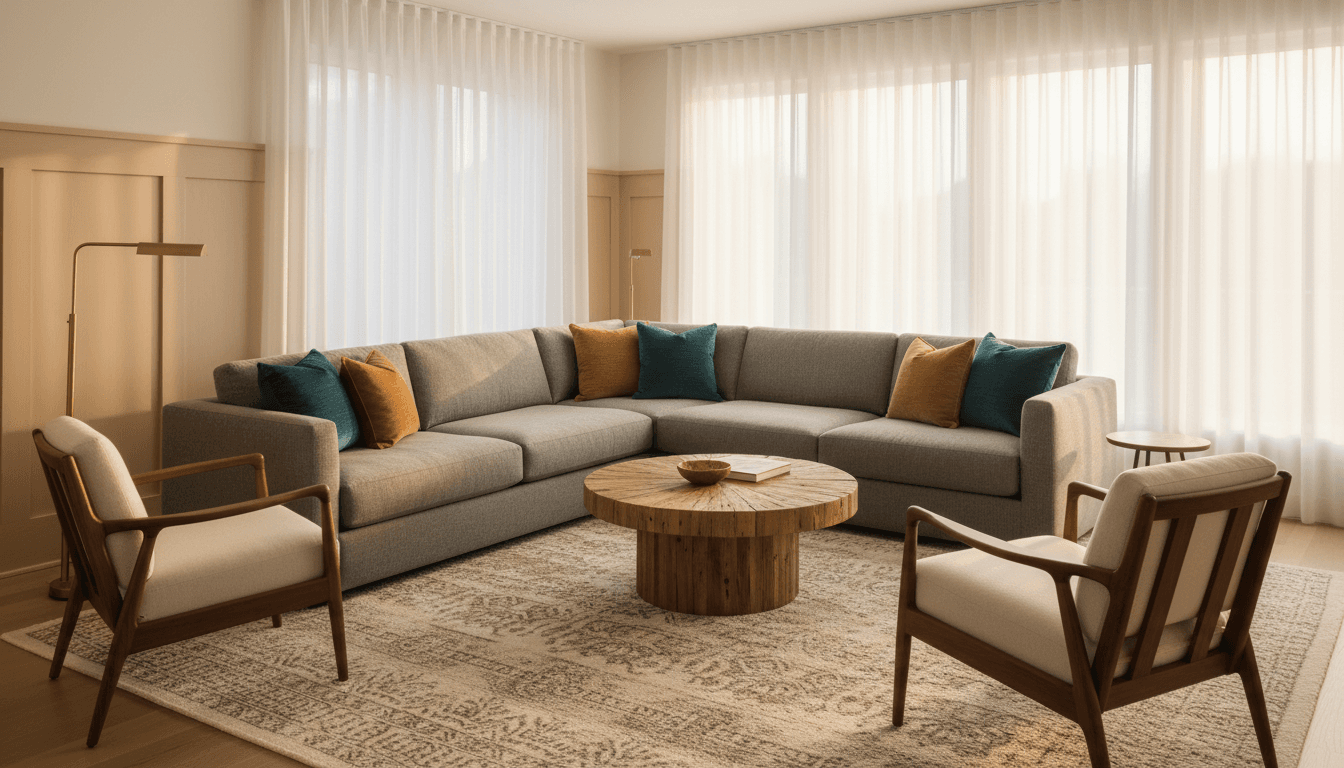 Transitional Living Room design 2