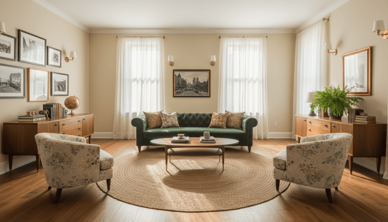 Vintage Living Room design 1
